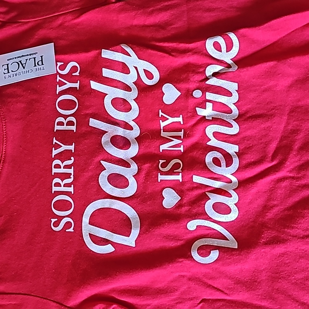 Children's Place Red Valentines Day shirt  Kids Size M